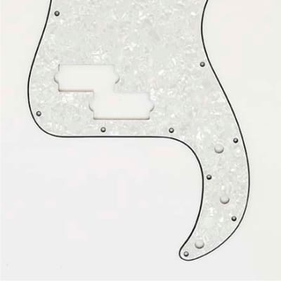 Pickguard For P. Bass, 3-Ply - WHITE PEARLOID