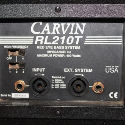 Carvin RL210T Bass 2x10" 400-Watts Speaker Cabinet (used) image 6