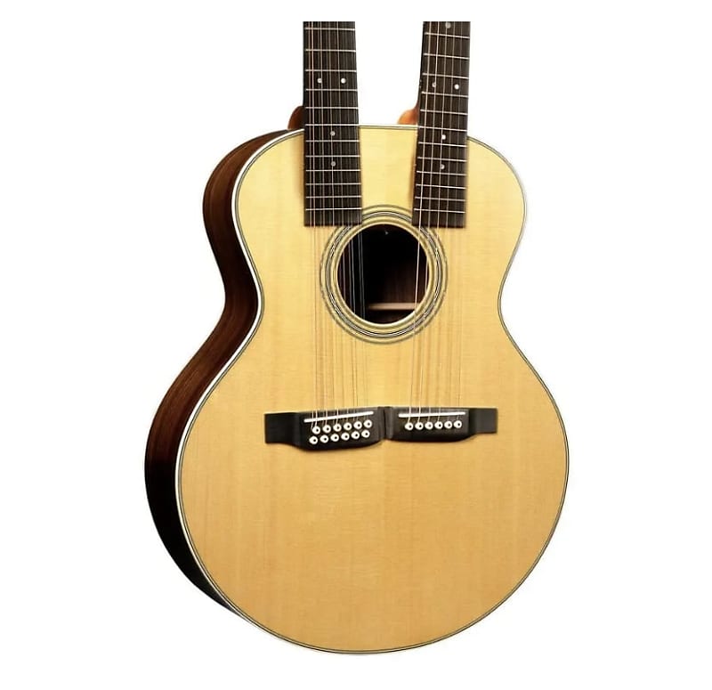 Martin Grand J-28E DN Double-Neck Acoustic-Electric Guitar Natural (Preorder, due September)
