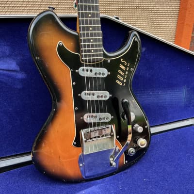 Vintage 1963 Burns London Split Sonic Original Sunburst | Reverb