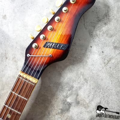Heit Deluxe / Teisco MIJ Single "Toaster" Pickup Electric Guitar (1960s, Sunburst) image 10