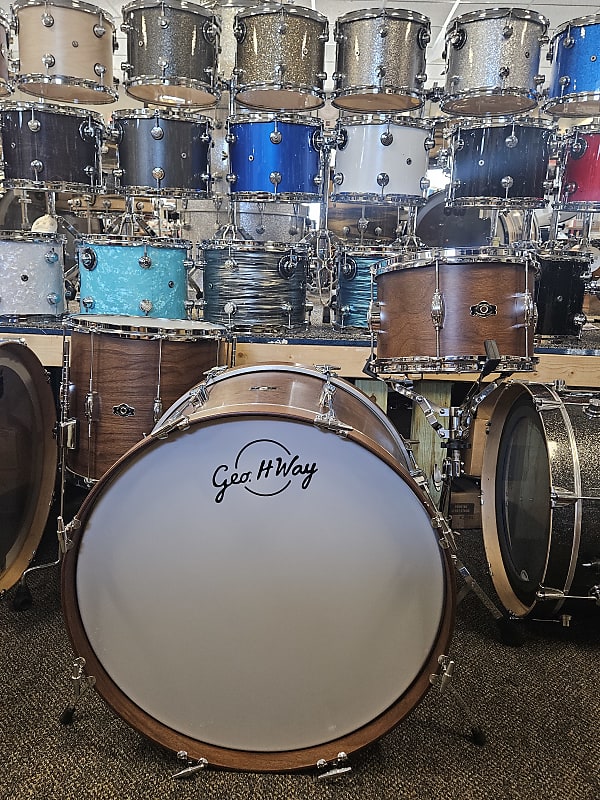 George Way 2014 Tuxedo Walnut drum set image 1