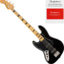 Squier Left-Handed Classic Vibe ‘70s Jazz Bass, Maple FB, Black w/ Fender Play