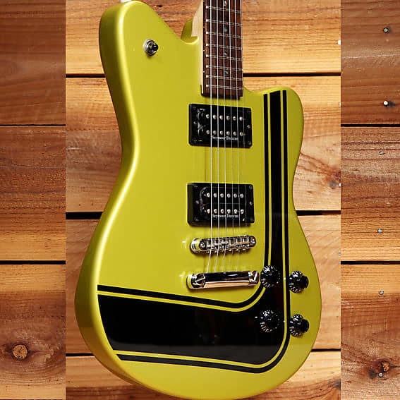 FENDER TORONADO GT HH rare Big Block Racing Stripe Olive Guitar Clean! 49601 image 1