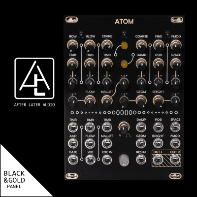Antumbra Atom - Micro Mutable Instruments Elements Clone - Module Synthesizer - Black/Gold image 1