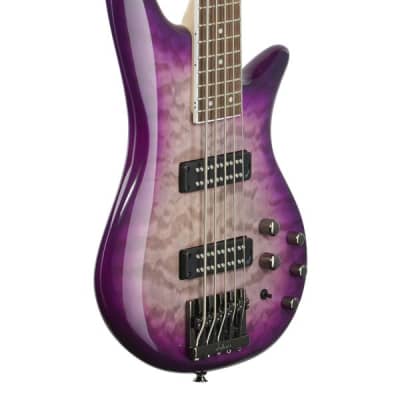 JS Series Spectra Bass JS3QV 5-String Guitar Laurel Neck Purple Phaze image 9