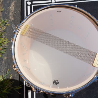 DW USA Collectors Series - Natural Satin Oil 7 x 14" Snare Drum w/ Chrome Hdw. image 8