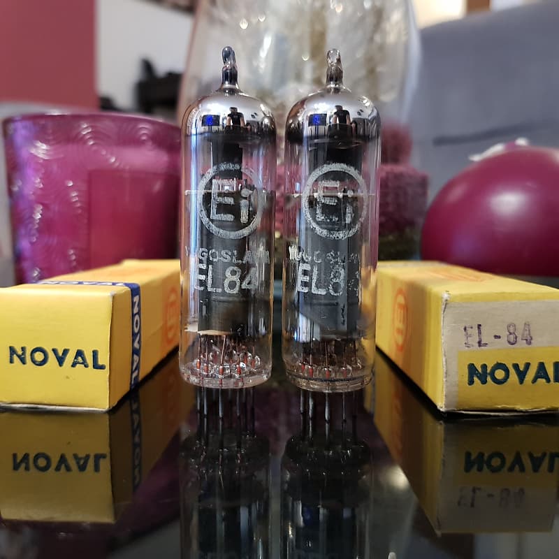 Tungsram (Ei) EL84 6BQ5 year 70s Hungary,matched pair,strong Reverb