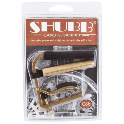 Shubb C6B Dobro Capo for Resophonic Guitars, Brass image 4