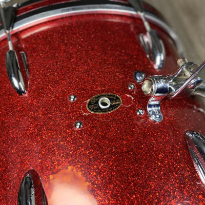 Slingerland Drum Kit 14/12/14/20 1960s - Red Sparkle image 6