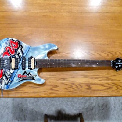 Peavey HP Special Custom Coors Light Beer Edition Hartley Peavey Signature Series Floyd Rose 3 Pickup Humbucker Single Coil Whammy Tremolo Bar Tremelo Graphic Art Paint One-of-a-kind Electric Guitar image 1