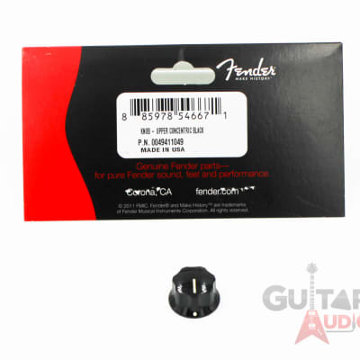 Genuine Fender Deluxe Jazz J-Bass Upper Concentric Black Control Knob image 1