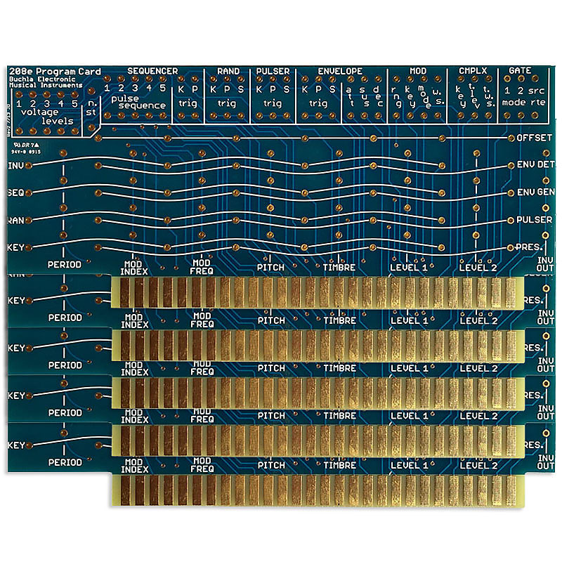 Buchla Music Easel iProgram Card (5pack) Reverb España