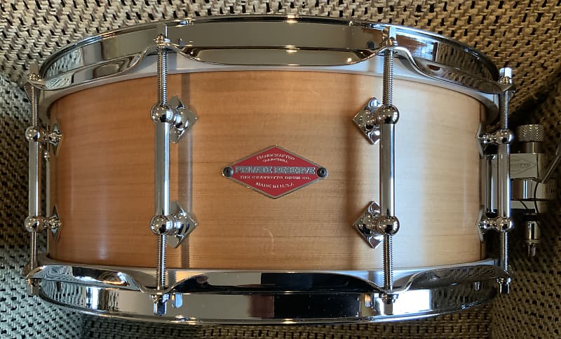 Craviotto 5.5x14 Private Reserve Solid Cedar Snare Drum  2019. Sound File image 1