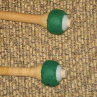 ONE pair new old stock Regal Tip 605SG (Goodman #5) Ultra Staccato Saul Goodman Timpani Mallet, small ball covered w/ two layers of tightly wound green felt, maple shaft -- Ideal for recording. Clean rhythmical articulation, especially on low tones image 11