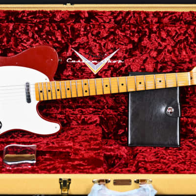 Fender Custom Shop B3 LTD Reverse '50s Telecaster from 2023 in Relic Cimarron Red with original hardcase image 11