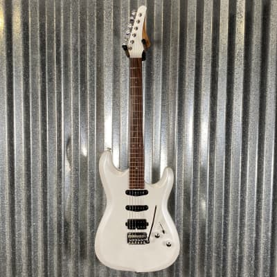 Musi Capricorn Fusion HSS Superstrat Pearl White Guitar #0134 Used image 2