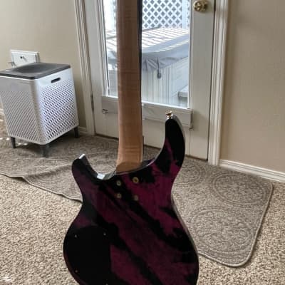 Bunker Guitars Custom David Lawrence 2017 - Red-Maroon and Black Swirl image 15