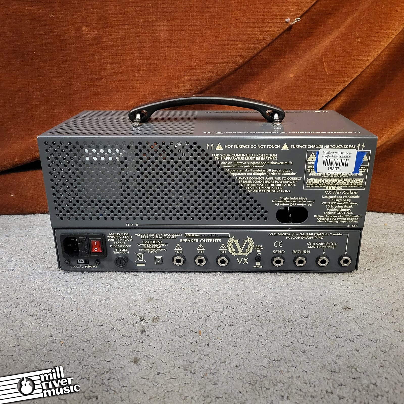 Victory VX The Kraken Compact Series 50W Guitar Amp Head w/ Bag Used