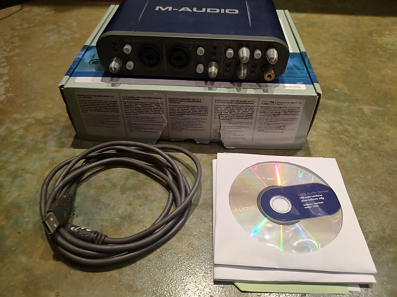 M-Audio Fast Track Pro 4 X 4 Mobile USB Audio/MIDI Interface With sale Preamps