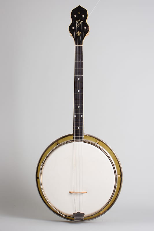 Gibson  TB-4 Tenor Banjo (1924), ser. #11078A-50, black hard shell case. image 1