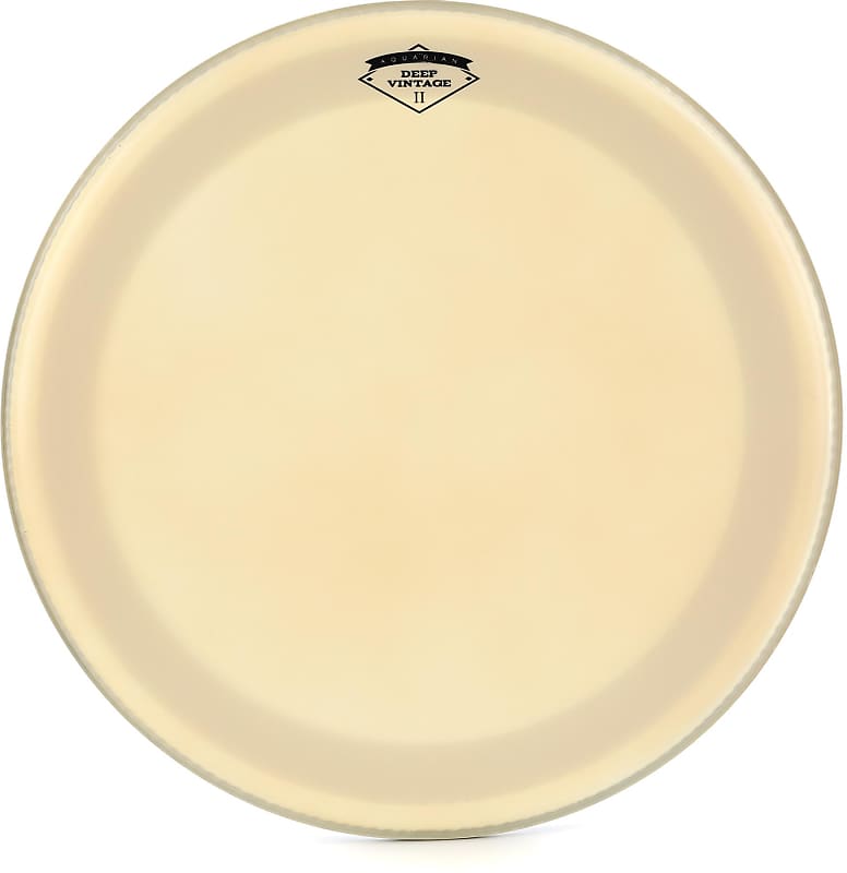 Aquarian Deep Vintage II Super Kick Bass Drumhead 20 inch Reverb