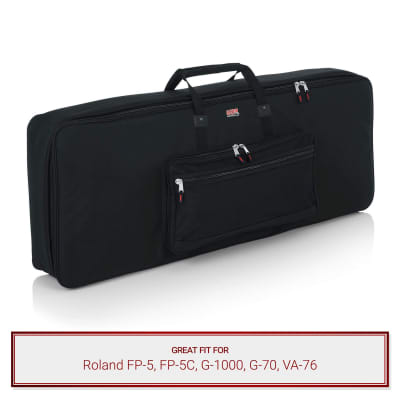 Gator Cases Keyboard Gig Bag fits Roland FP-5, FP-5C, G-1000, G-70, VA-76