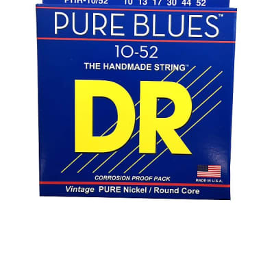 DR Guitar Strings Electric Pure Blues Vintage Pure Nickel 10-52 image 1