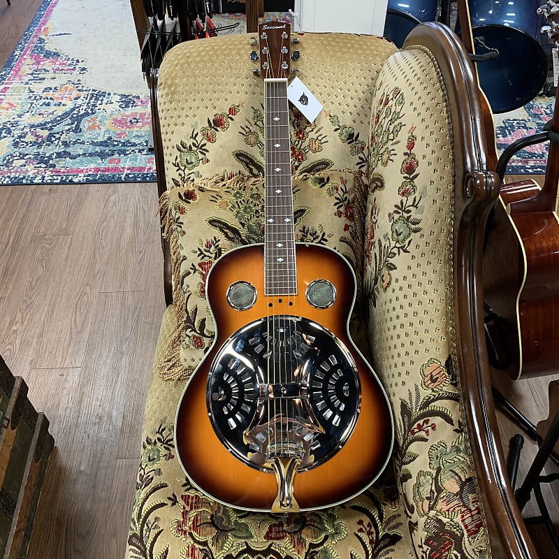 Savannah SR200SSN Sunburst Square Neck Resonator Guitar Reverb