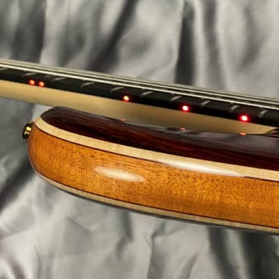 Alembic Mark King Deluxe 4, Cocobolo with Ebony and Red LED's image 8