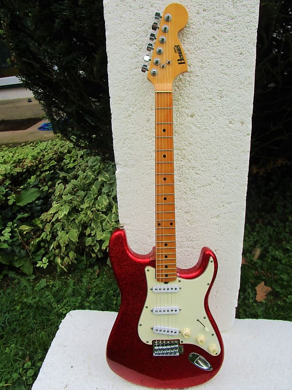 John Bennet Stratocaster Guitar, Mid- 70's, Japan, Red