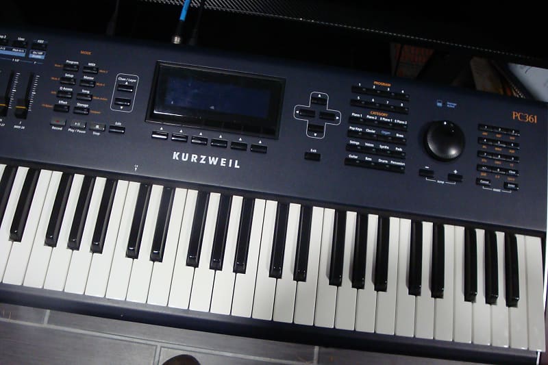 Kurzweil PC361 61-Key Digital Workstation Synthesizer 2010s - Black image 1