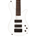 Spector Bantam 5, Solid White Medium Scale Bass Guitar