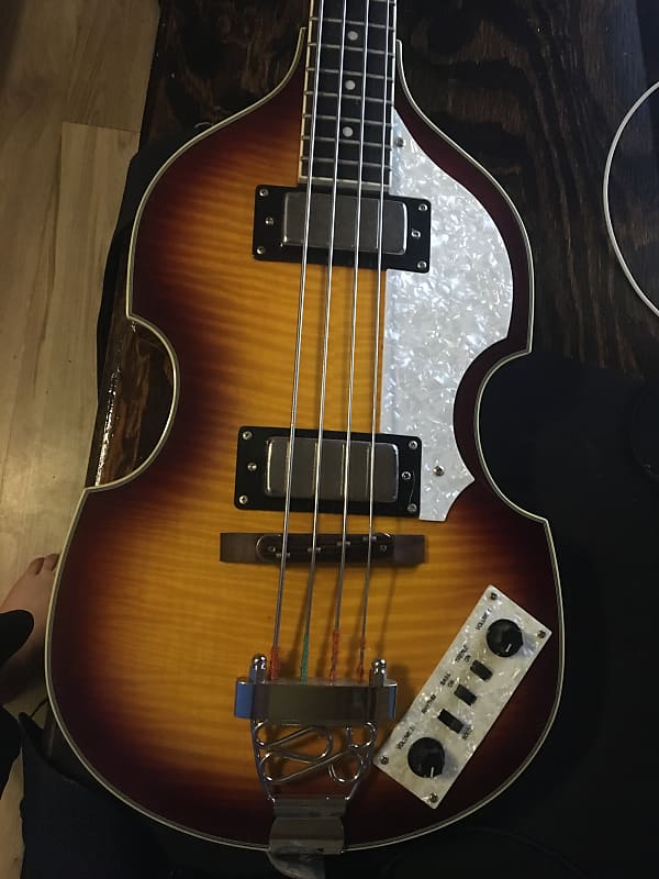 Rogue Vb100 Violin Bass Vintage Sunburst Reverb 7754