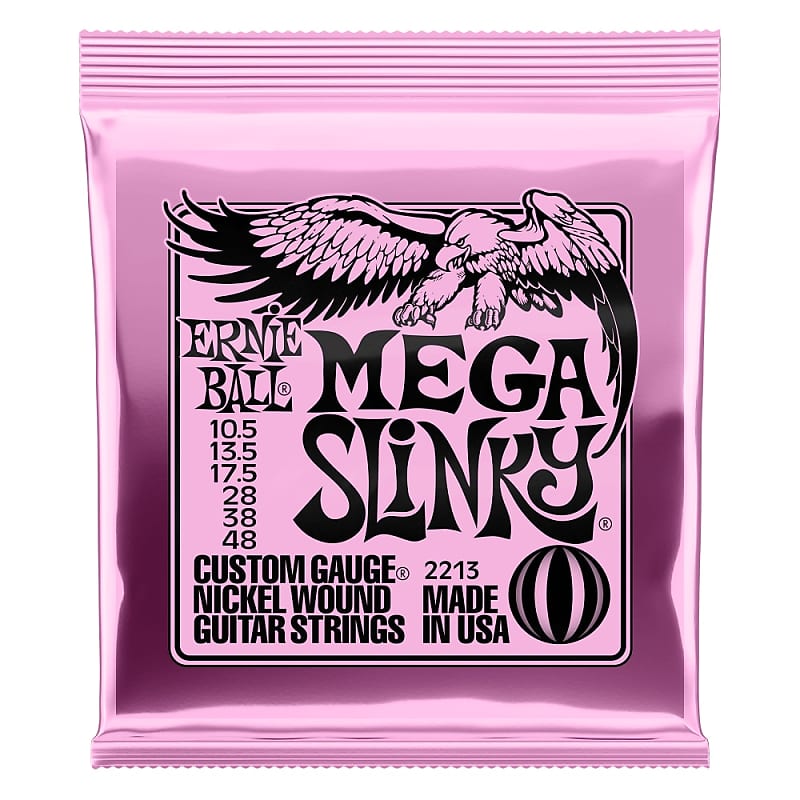 Ernie Ball Mega Slinky Nckl Wnd Elec Gtr Strings 10.5 48 image 1
