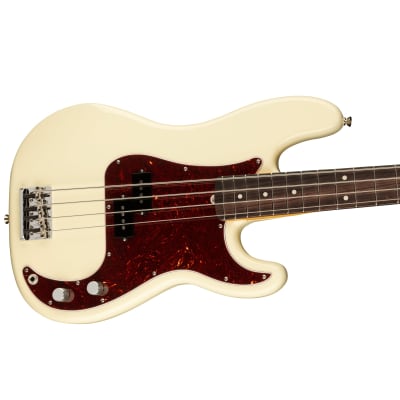 Fender American Professional II Precision Bass Rosewood Olympic White image 4
