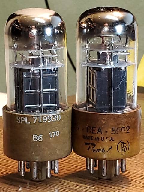 BENDIX 5992 Beam Power Tube Military Specs 6V6GT VT-107A Pair (2) Tube Lot