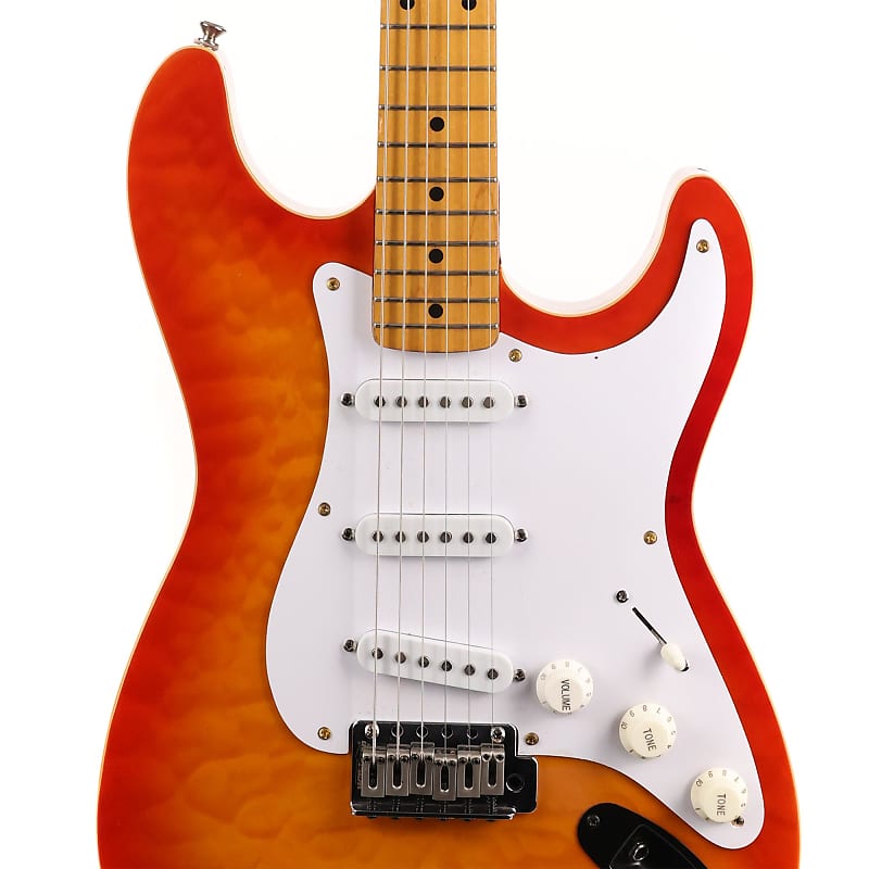 Fernandes S-Style Double Bound Sunburst Made in Japan | Reverb