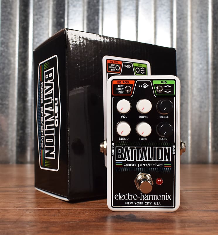 Electro-Harmonix EHX Nano Battalion Bass Preamp Overdrive Effect