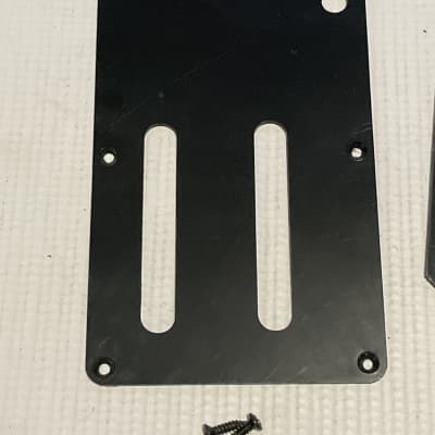 2000's Indonesia Ibanez RG Series Guitar Black Tremolo & Electronics Cavity Backplate Set image 2