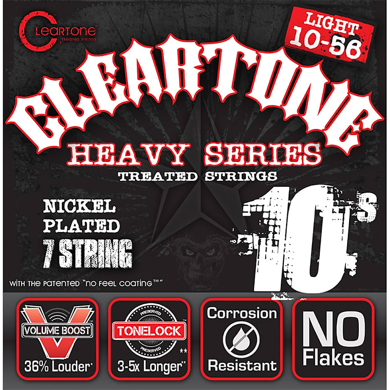 Cleartone 9410-7 Monster Heavy 7-String Electric Guitar Strings Light (10-56) image 1
