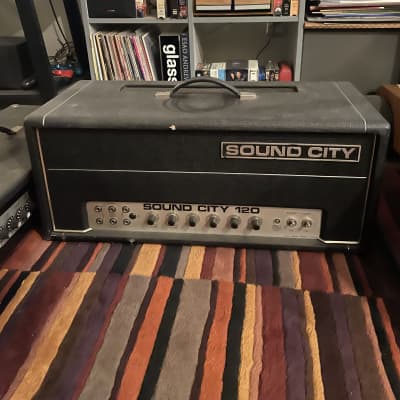 Sound City 120 Head 1970s - Black for sale
