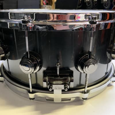 DW Collector's Series 6.5 x 14" Snare Drum - Black Mirror Lacquer Finish - Super Clean! image 4