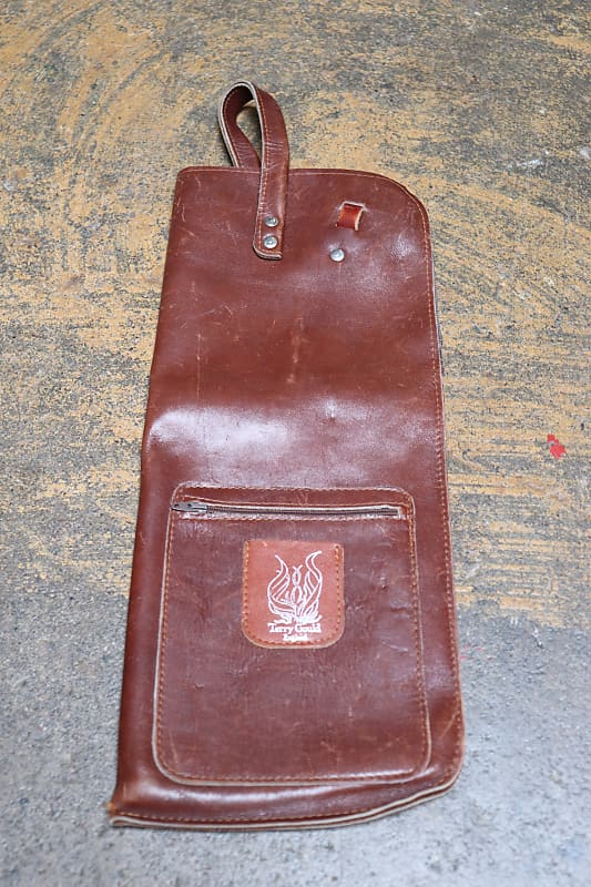 Vintage Terry Gould Leather Stick Bag Brown