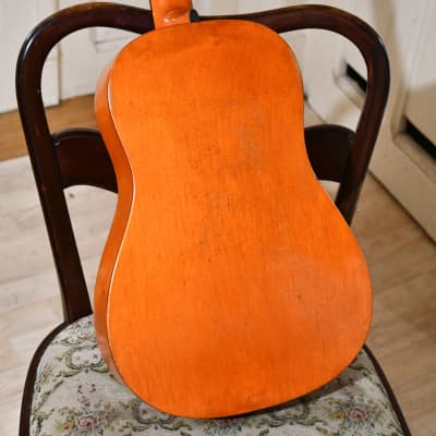 Vintage Cremona 510 – 1950s Parlor / Travel guitar, Czechoslovakia, Great Condition and Sound image 2