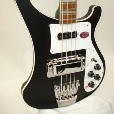 2024 Rickenbacker 4003 Electric Bass Guitar - Matte Black w/ Case image 3
