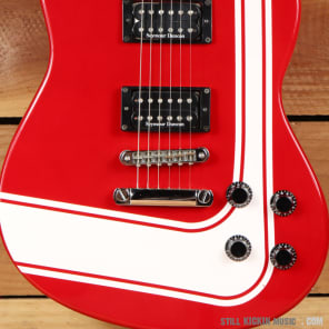 FENDER TORONADO GT HH rare offset model Racing Stripe Red FENDER TORONADO GT HH rare offset model Racing Stripe Red