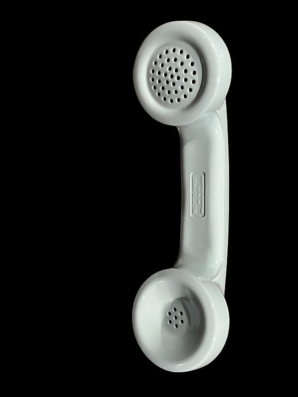 Vintage Telephone Microphone Light Blue Reverb