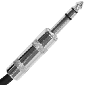 SEISMIC AUDIO Black 1/4" TRS to XLR Male 6' Patch Cable image 2