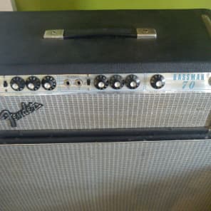 1979 Fender Bassman 70 Tube Head 'Silverface" image 1